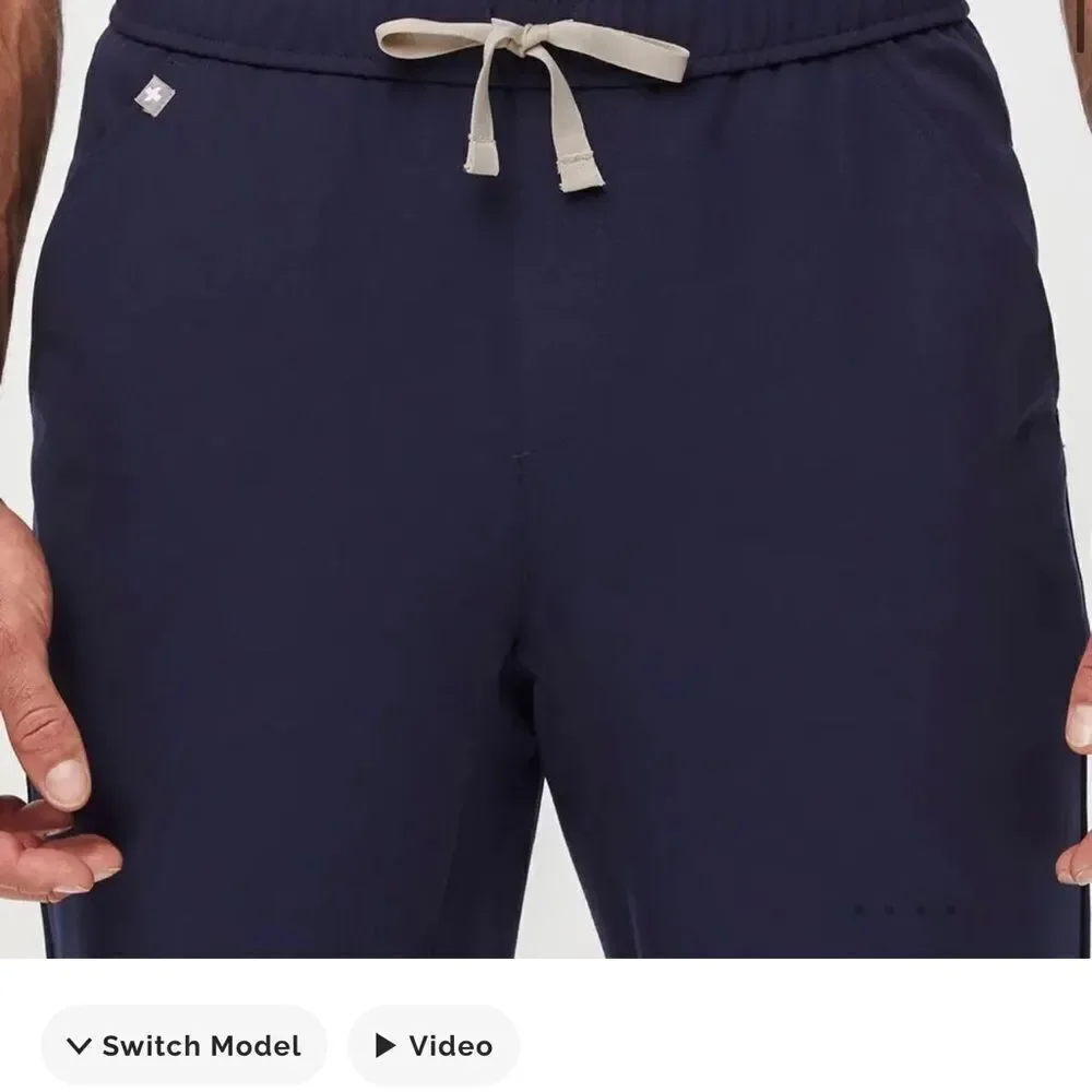 Figs Tansen Men’s Jogger Scrub Pants Navy Blue Size Small Tall